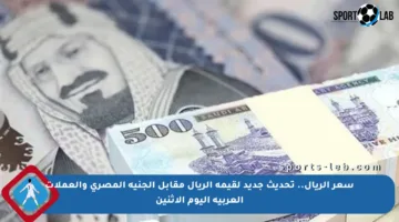 سعر الريال.. تحديث جديد لقيمة الريال مقابل الجنيه المصري والعملات العربية اليوم الاثنين